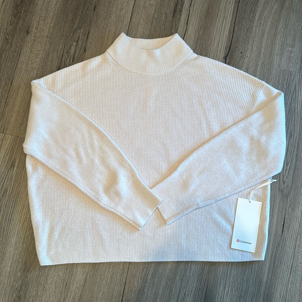 Lululemon Ivory Merino Wool Sweater size 12